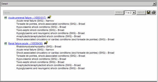 Figure 3-8. Sample SMQ Search Print Result